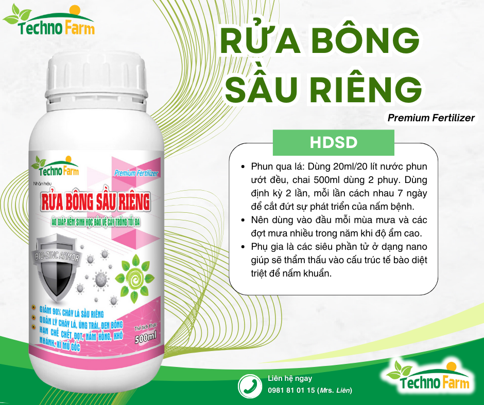 RỬA BÔNG SẦU RIÊNG
